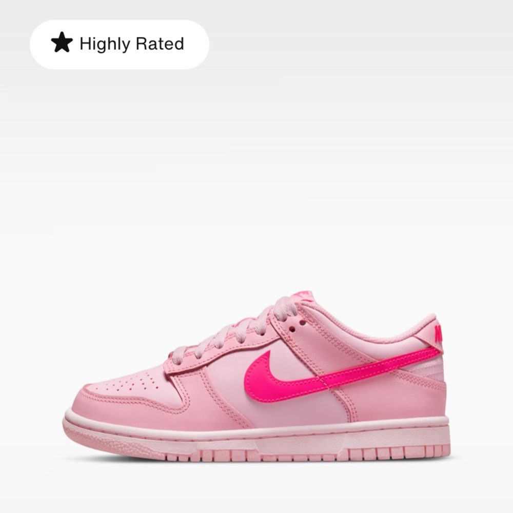 Nike pink dunks size 7